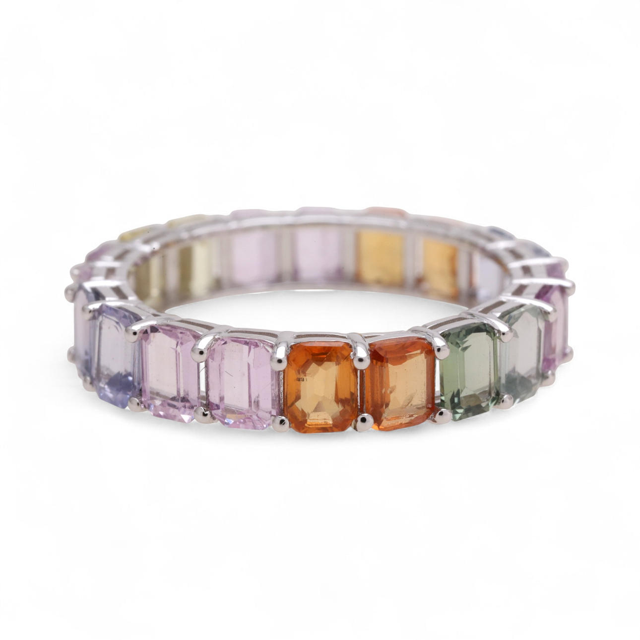 Coloured sapphires ring.