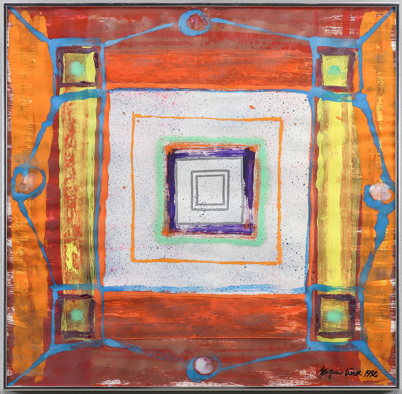 JÖRGEN LIND mixed media, signed 1992.