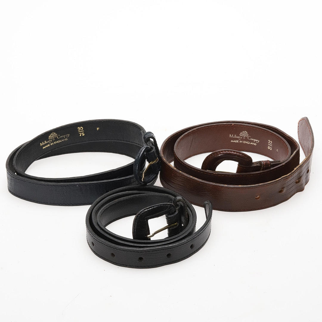 MULLBERRY, three narrow sashes.