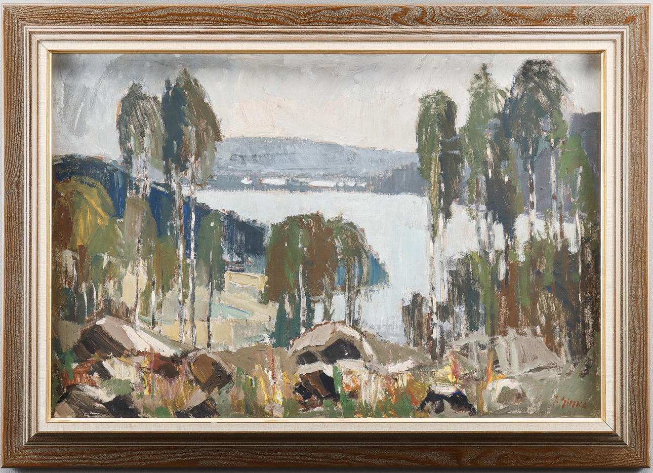 IMANTZ SINKA oil on panel, signed.