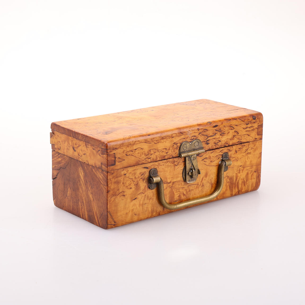 APOTHECARY BOX with space for 48 glass bottles, birch root.