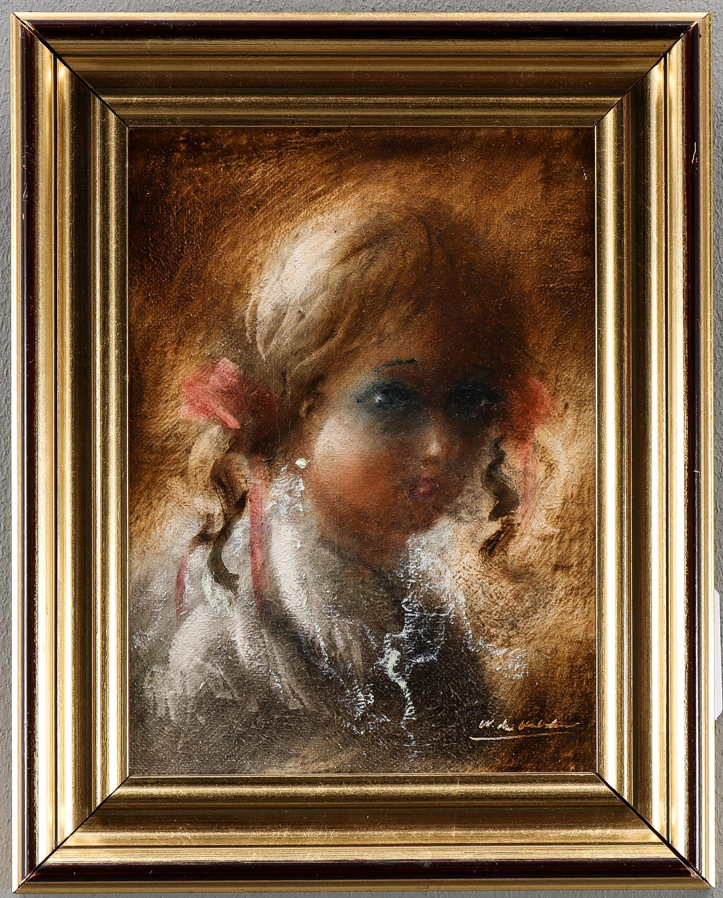 WALTER DU HALDE oil on canvas, signed.