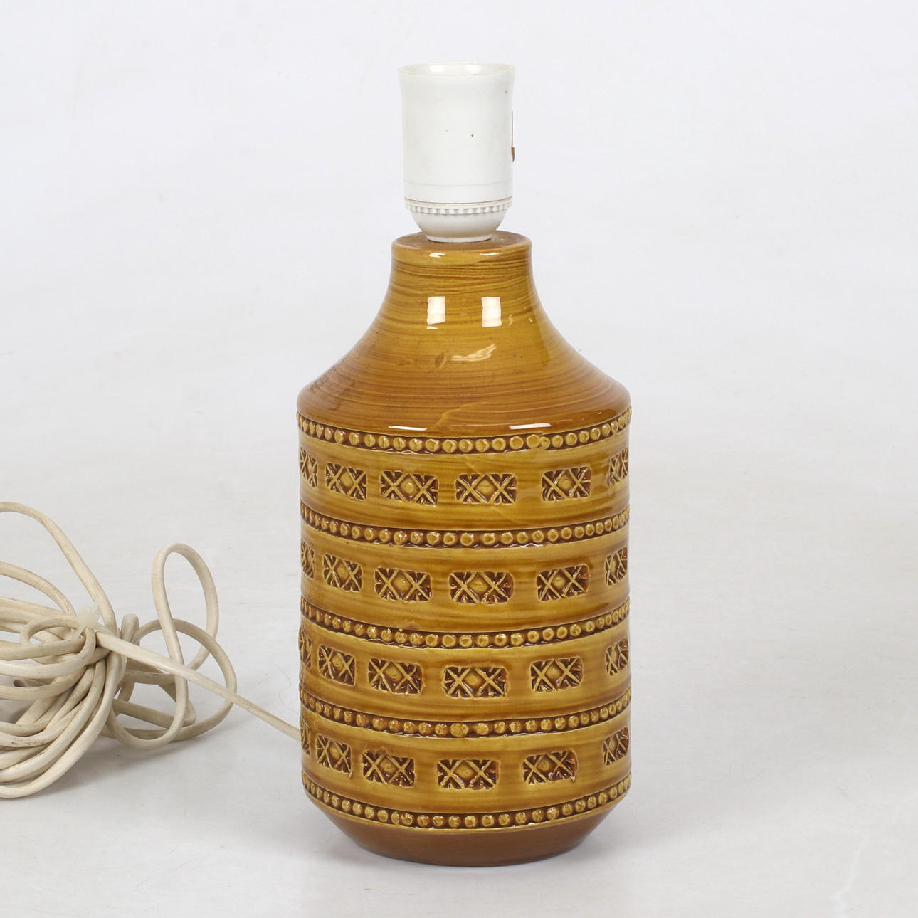 A stoneware table lamp, Bitossi, Italy.