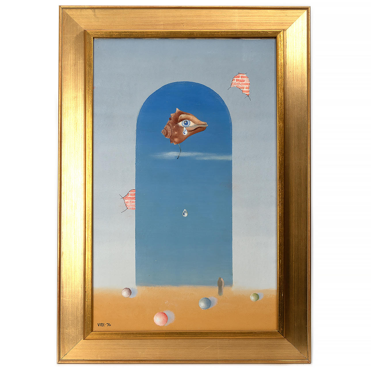 STIG VIDI ÅSBERG. “Tears”, oil on canvas, signed and dated -76.