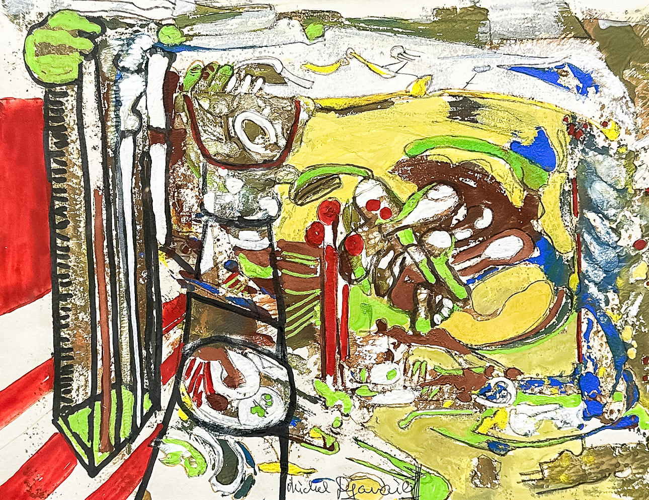 MICHEL DJANAIEFF. MIXED TECHNOLOGY, 20th century.