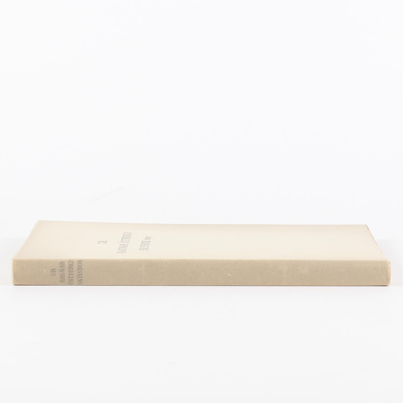 Kirja Ragnar Östbergin luonnoskirjasta 1897.