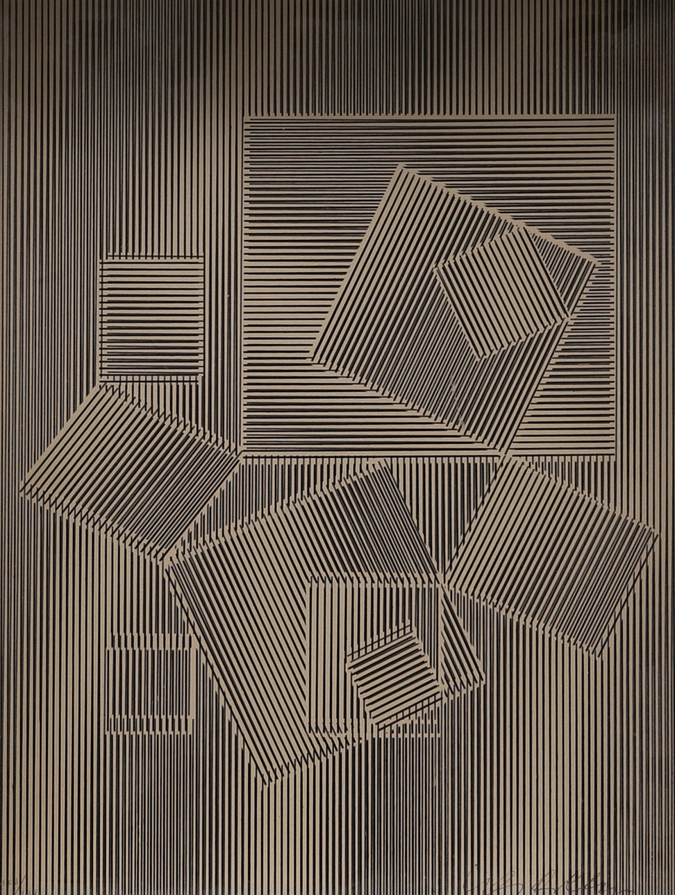 VICTOR VASARELY. “Oeuvre profonde”, multiple, signed and numbered 103/138.