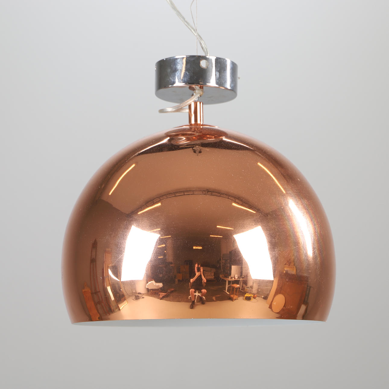 LOFTLAMPE, metal, Frandsen, Danmark.