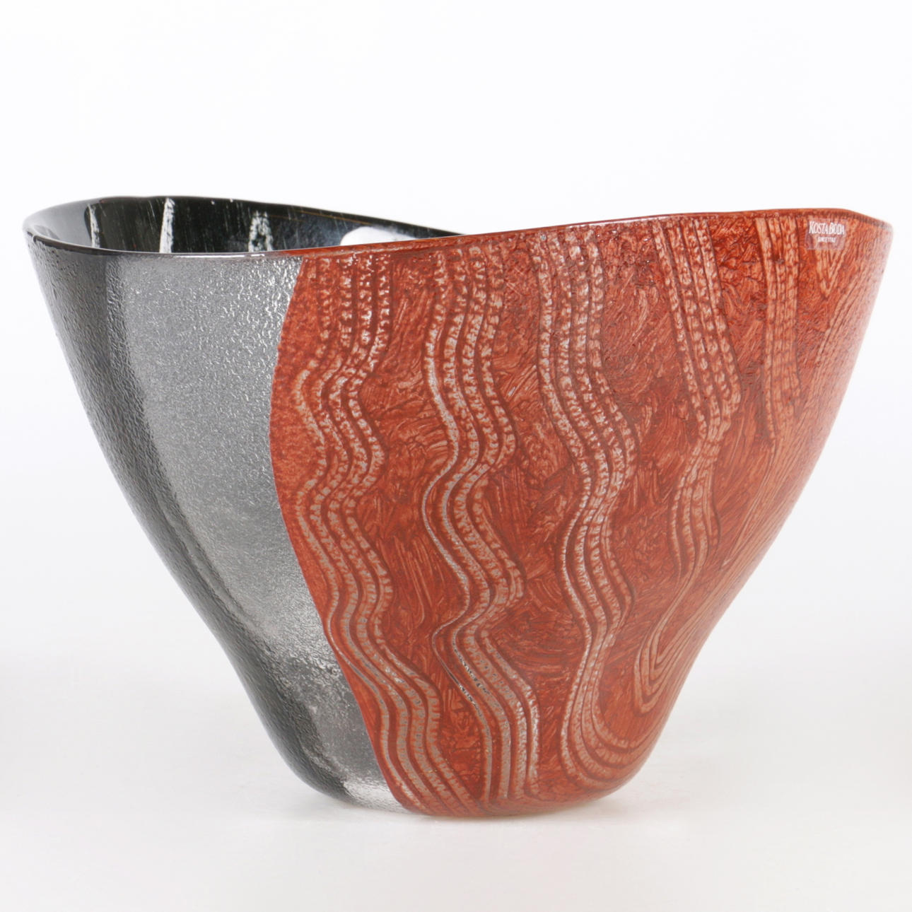 SKÅL, glas, "Tonga", Monica Backström, Kosta Boda.