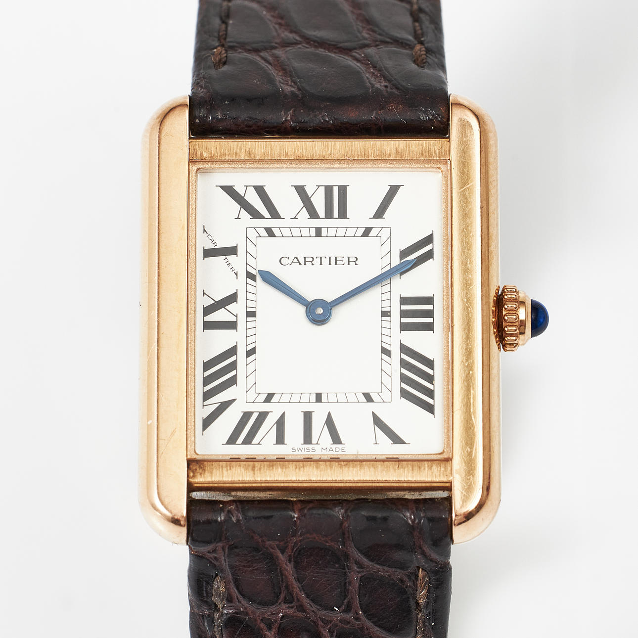 CARTIER, armbandsur, Tank Solo, guld/stål.