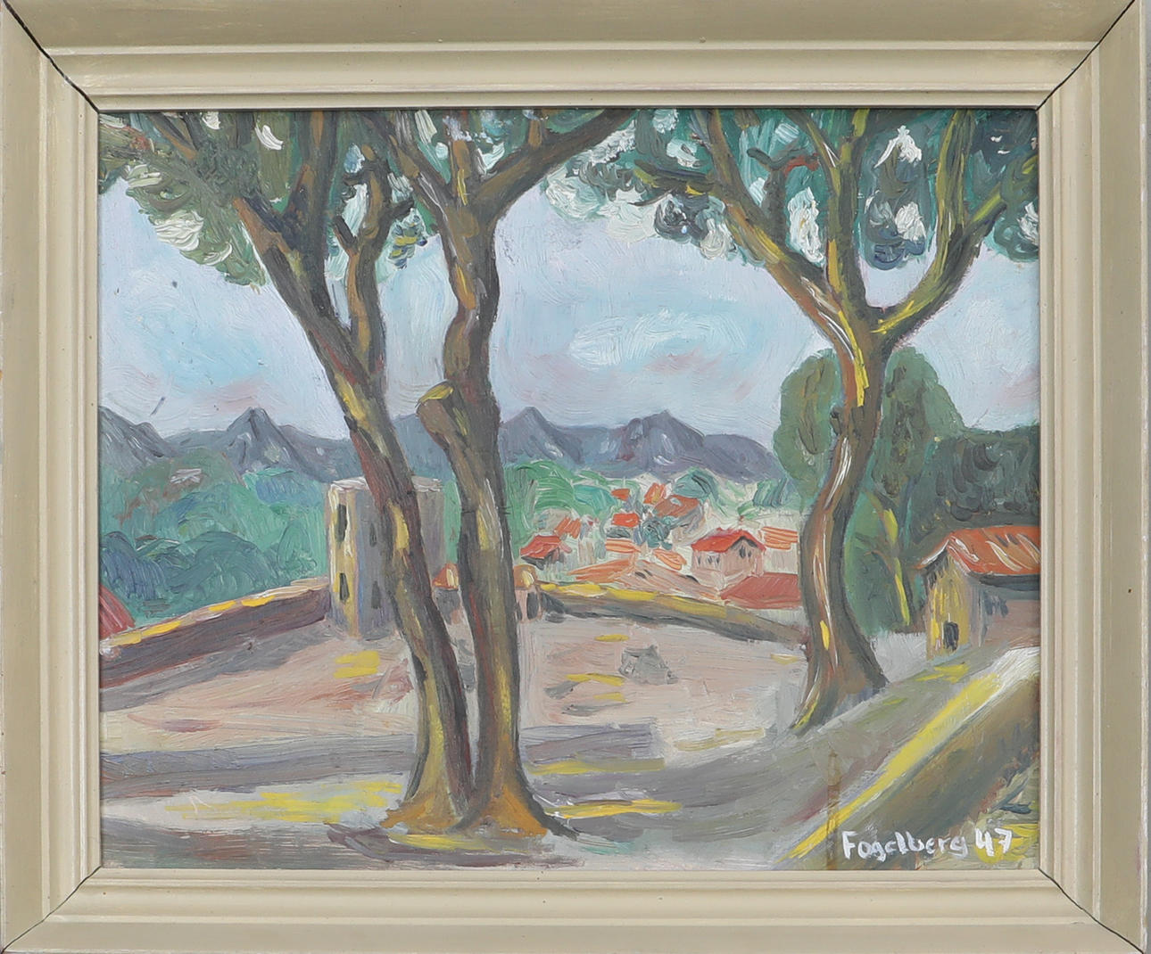 OIDENTIFIERAD KONSTNÄR. Oil on panel, signed "Fogelberg”.