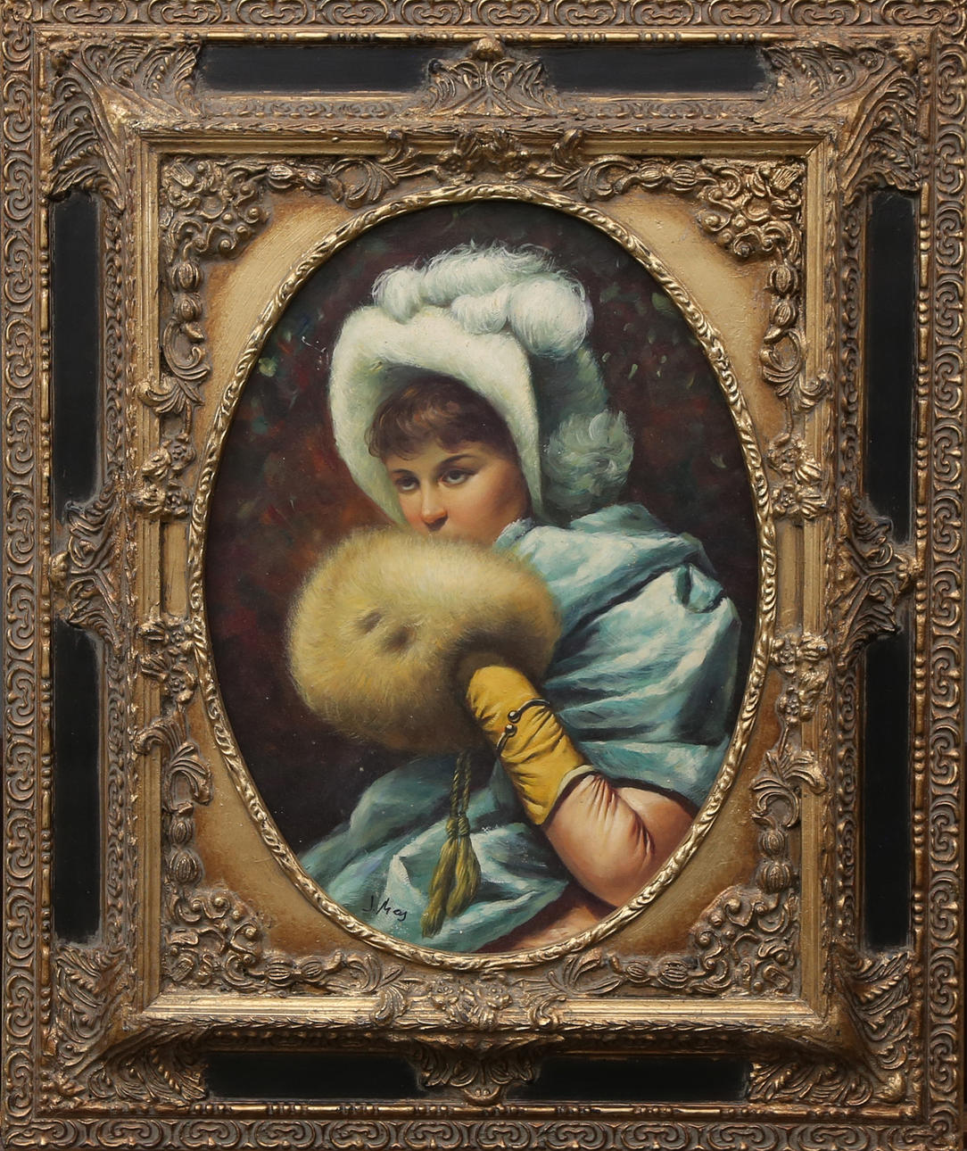 SPANISH SCHOOL, 20TH CENTURY. En ung kvinde.