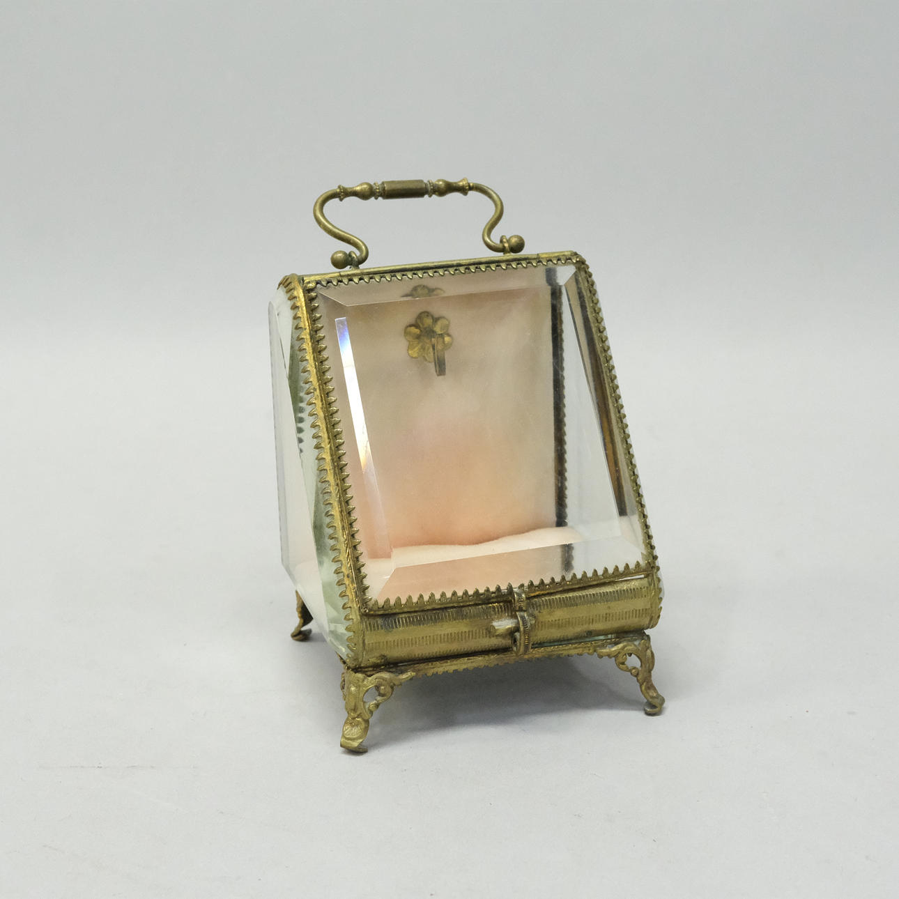 POCKET WATCH HIDE, GLASS AND METAL.