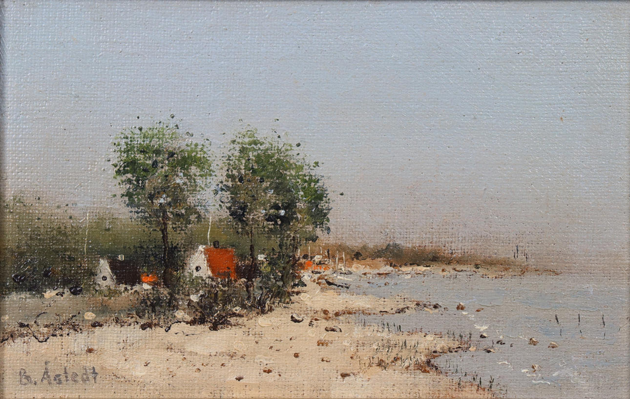 BO ÅSTEDT, olie på plade, „Kivik“.