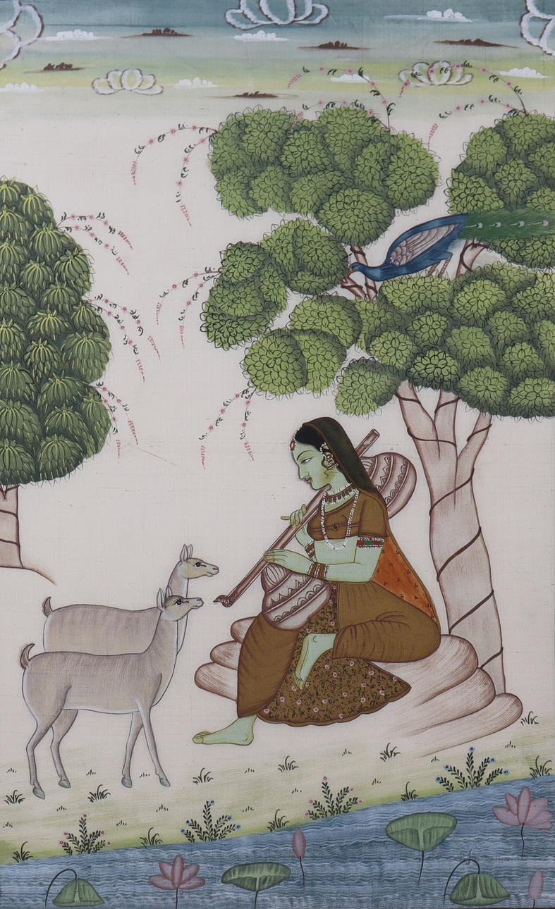 CHALKBOARD, Indian print on textile.