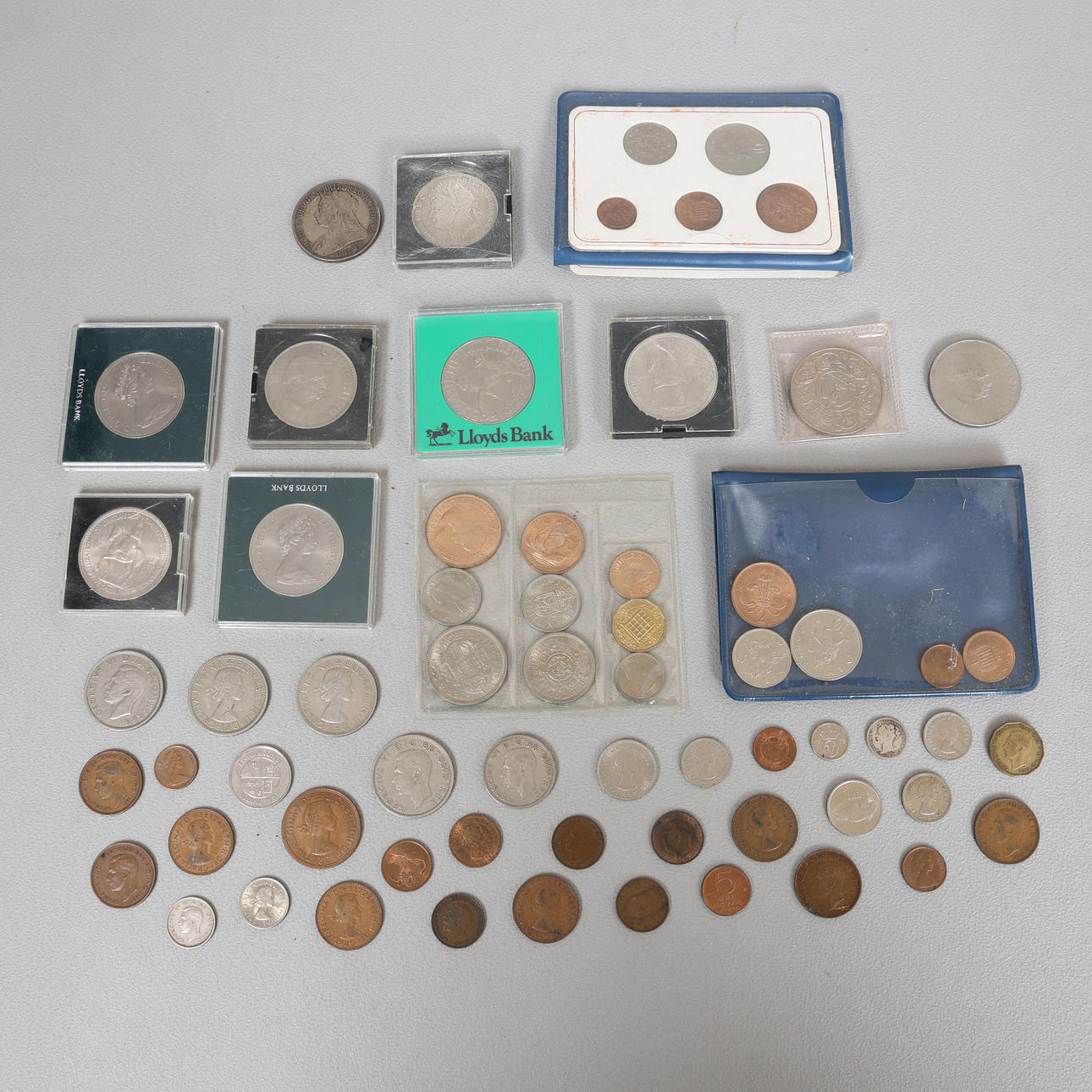 GEORGE IIII SILVER CROWN DATED 1821 TOGETHER WITH.