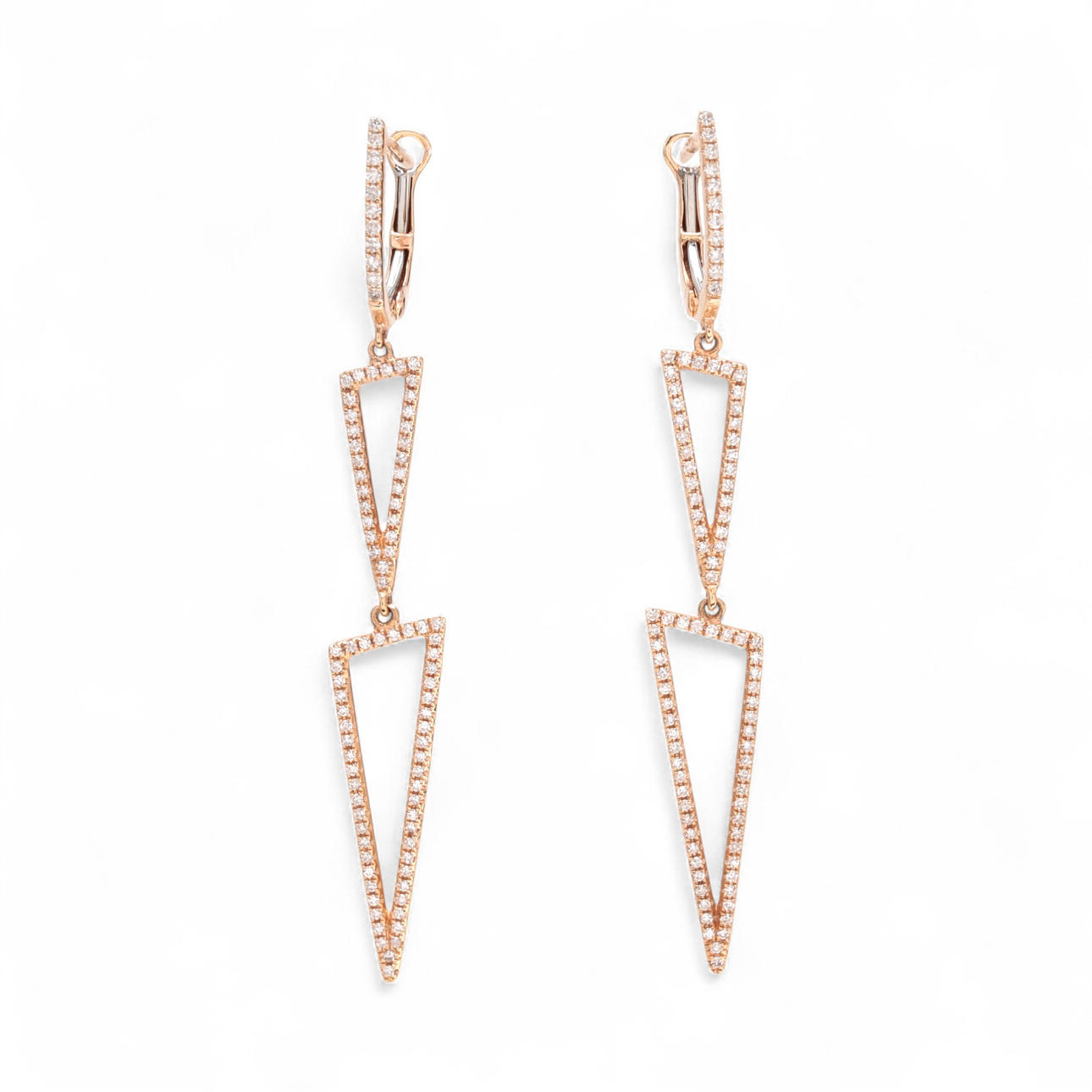 Diamonds long earrings.