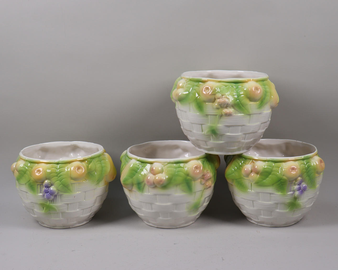 Outer lining, fruit decor, 4pcs.