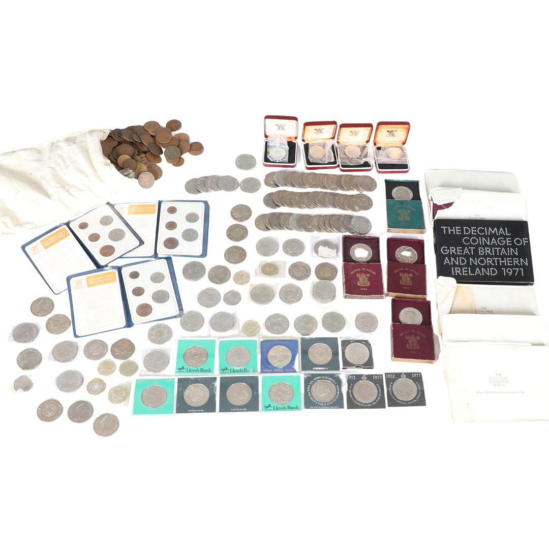 COIN SETS, CASED COMMEMORATIVE COINS & OTHER COINAGE.