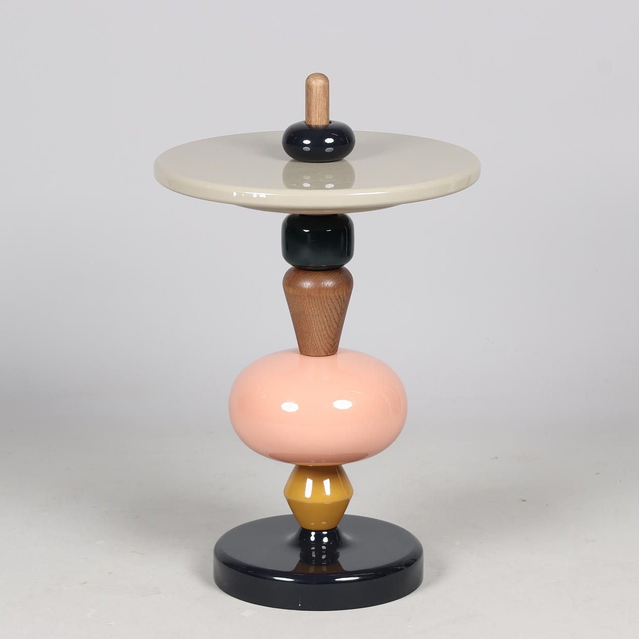 MIA HAMBORG, “Shuffle” side table made of oak and lacquered MDF, &Tradition, Denmark, 21st century.