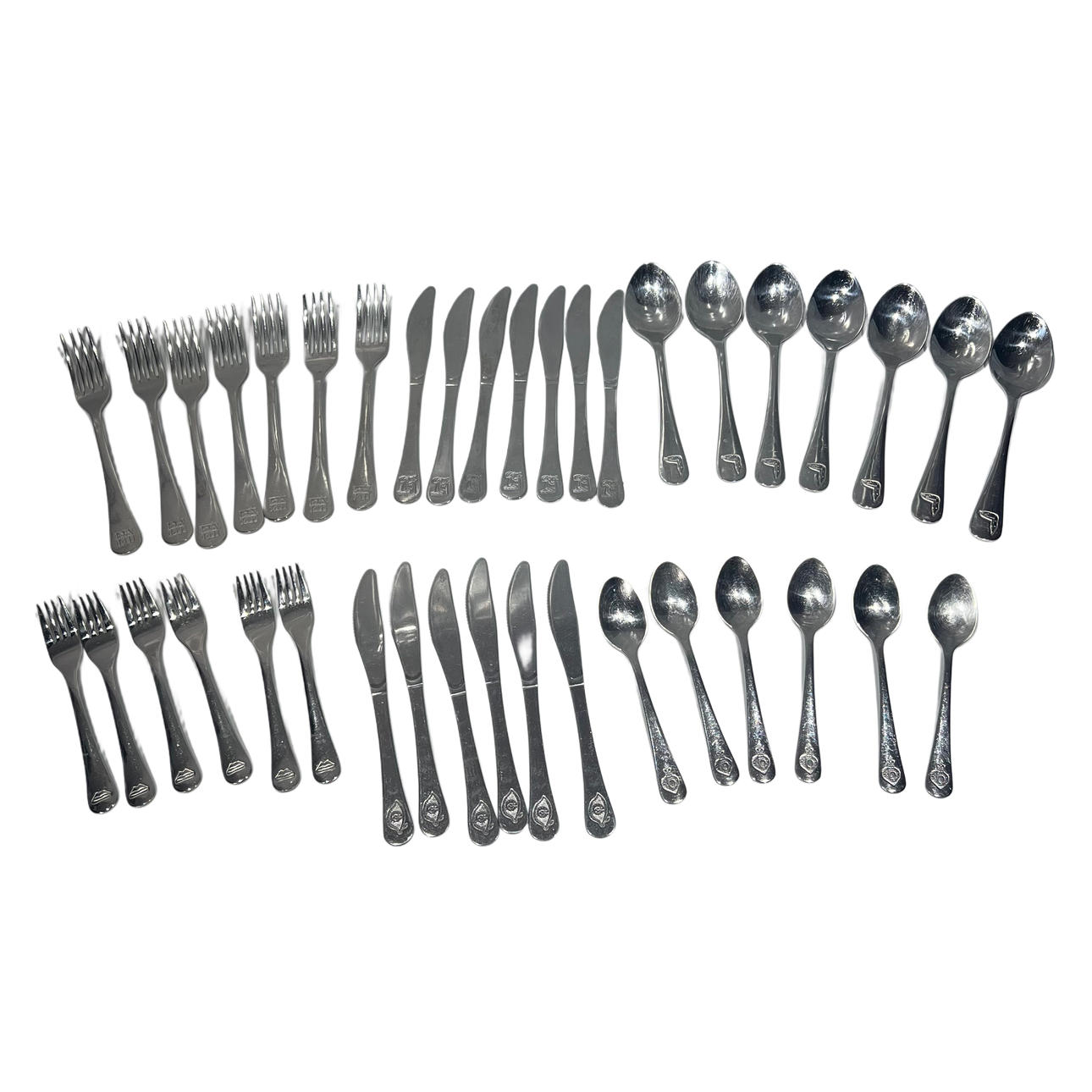 Dalí Edelstahlbesteck von 2004. Sechs Dienste.