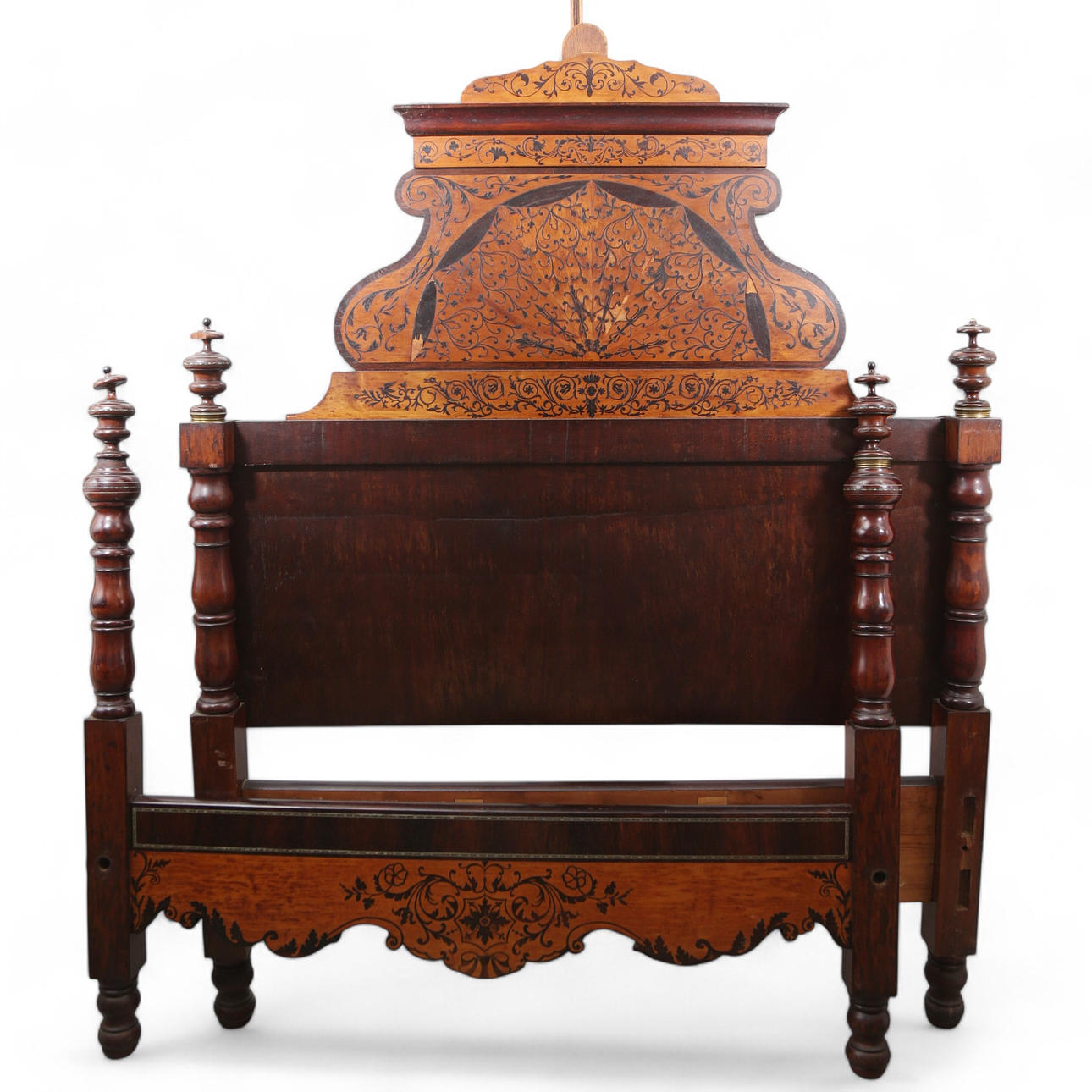 Majorcan bed Maria Cristina Regency, around 1835.