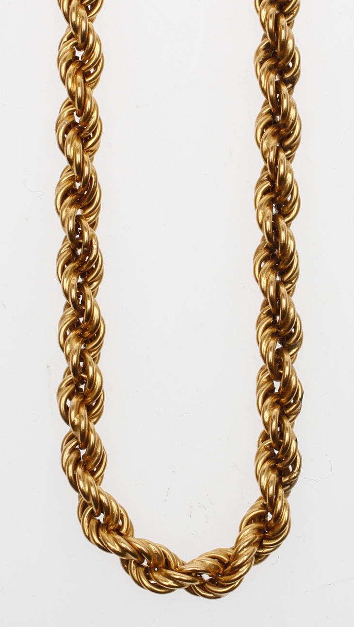 HALSBAND, 18k guld, vikt ca 23,5 gram.