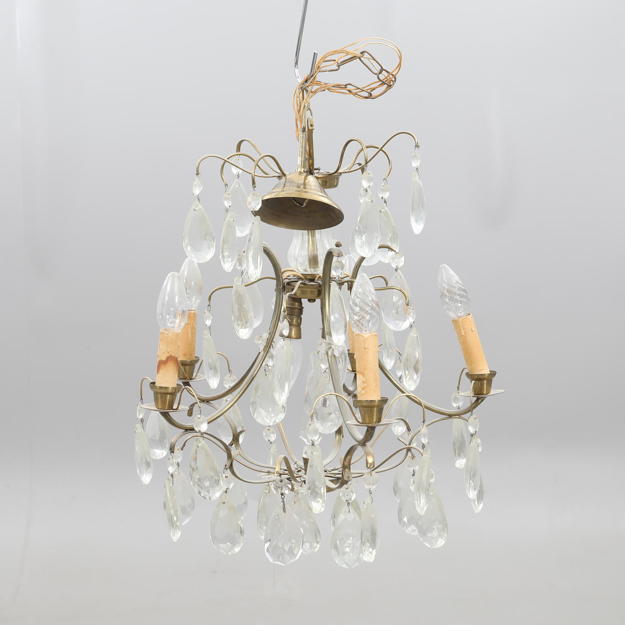 LÁMPARA DE ARAÑA, estilo rococó.