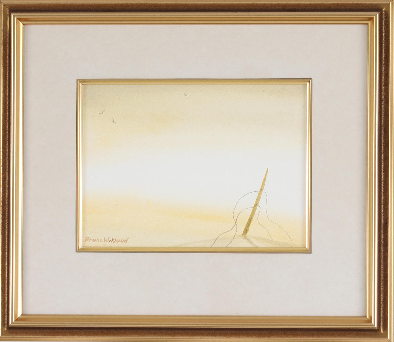 BRUNO WIKLUND. “Dawn Light”, watercolour, signed.
