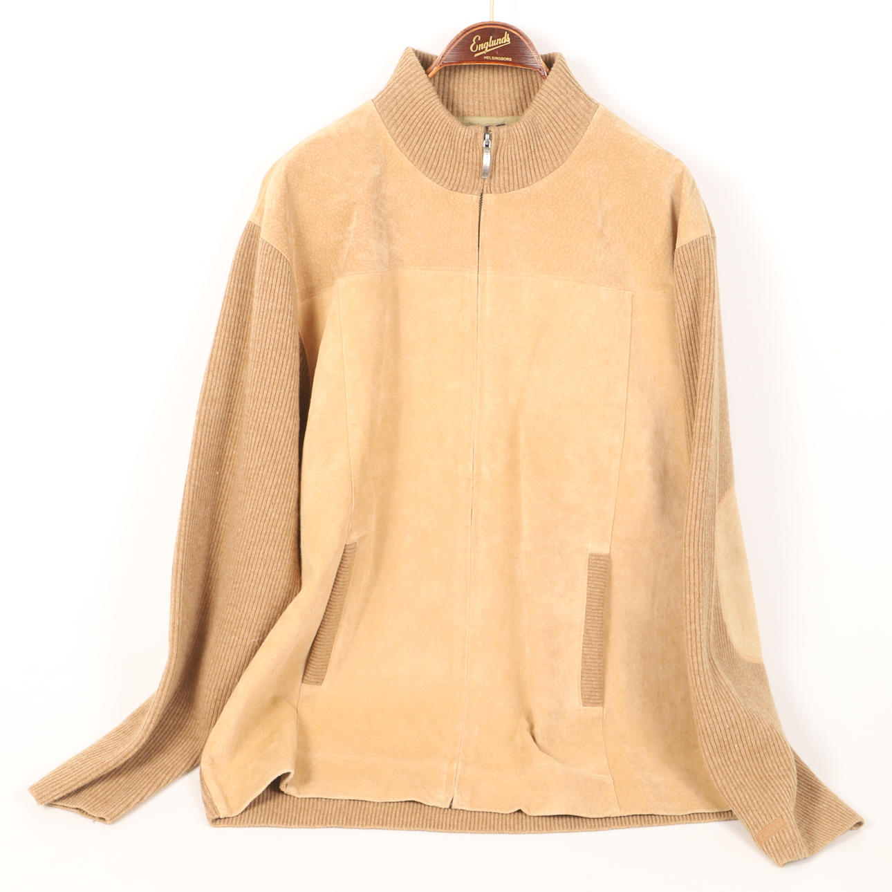 CARDIGAN/JACKET, SUEDE/WOOL, GANT.