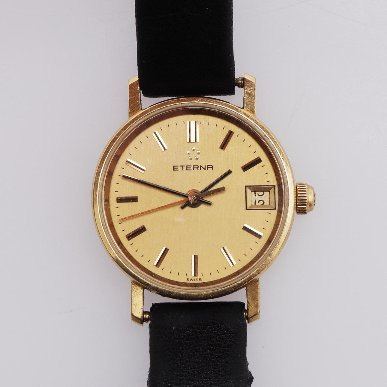 DAMENARMBANDUHR, Gold, 18 Karat, Eterna.