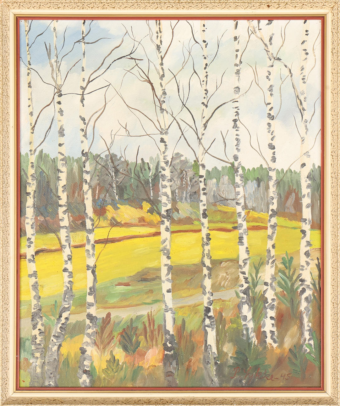OIDENTIFIERAD KONSTNÄR. Oil on panel, signed and dated -00.