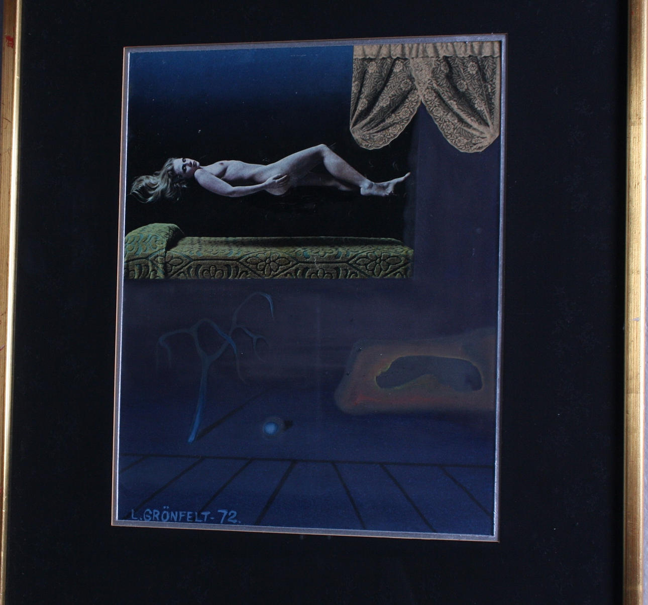 LARS GRÖNFELT, blandteknik, Signerad L.Grönfelt - 72. 22 x 28 cm.