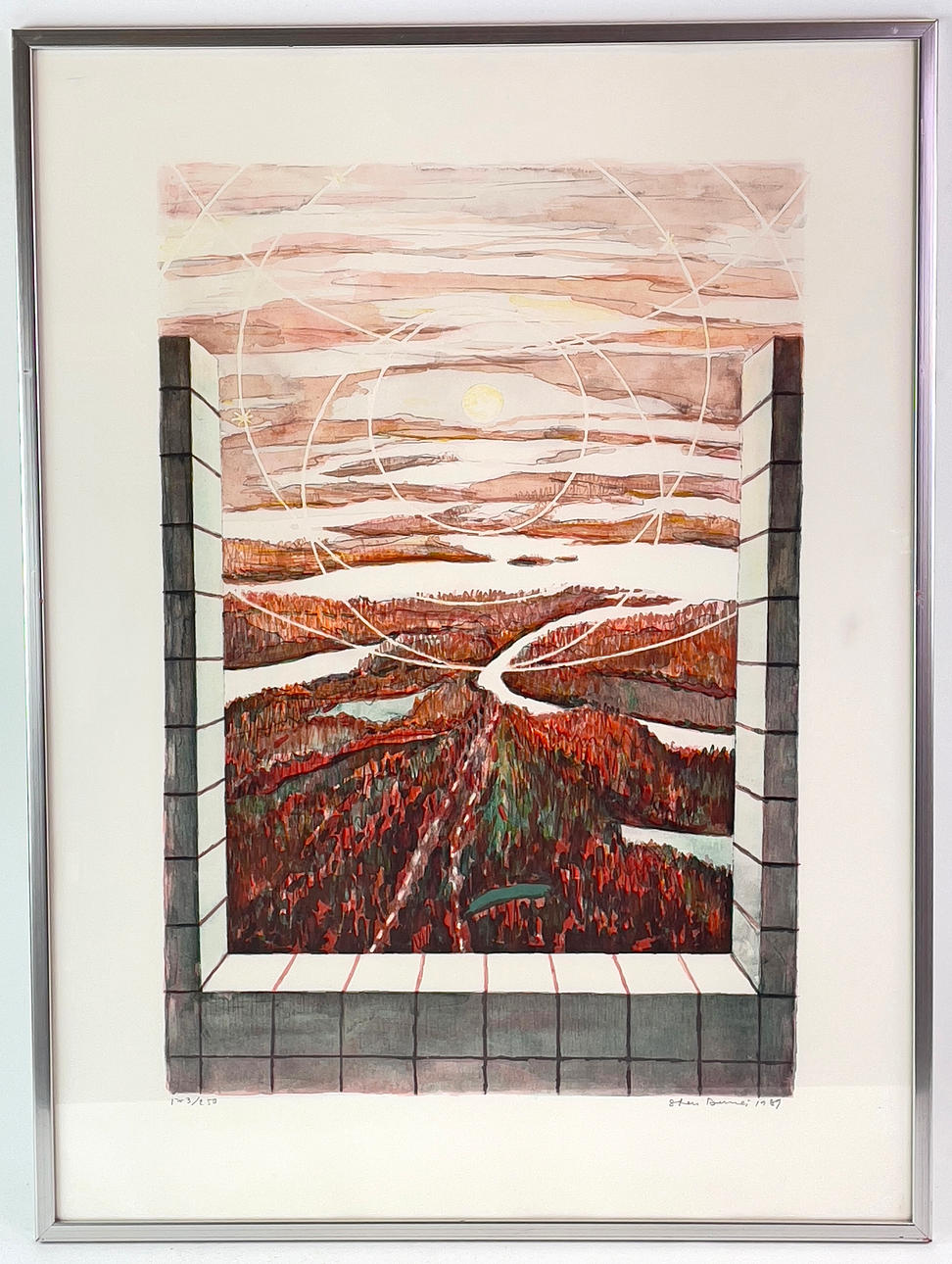 STEN DUNÉR (1931-2016), lithograph in colours, View, signed, dated 1989 and numbered 173/250.