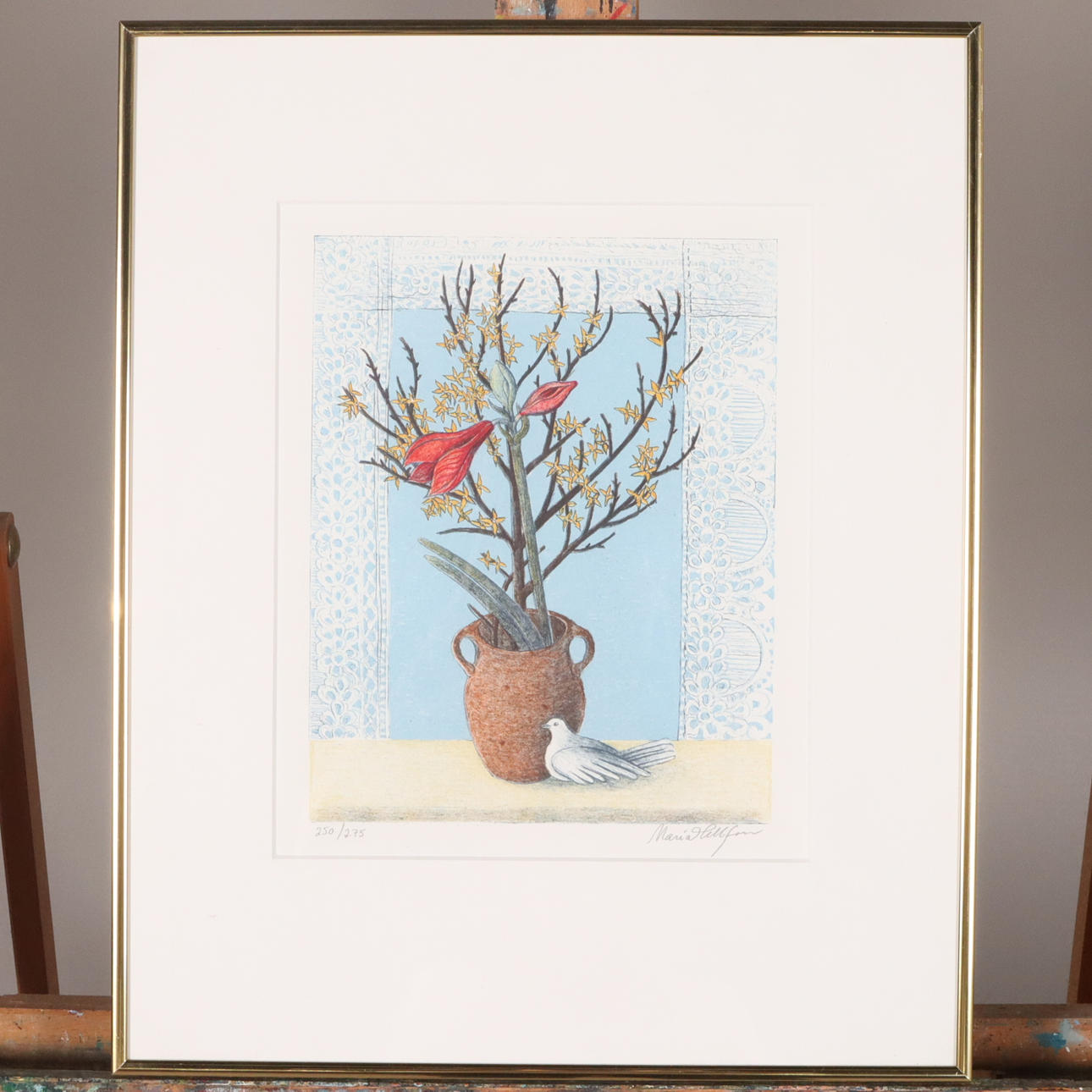 MARIA HILLFON. LITHOGRAPHY, signed and numbered.