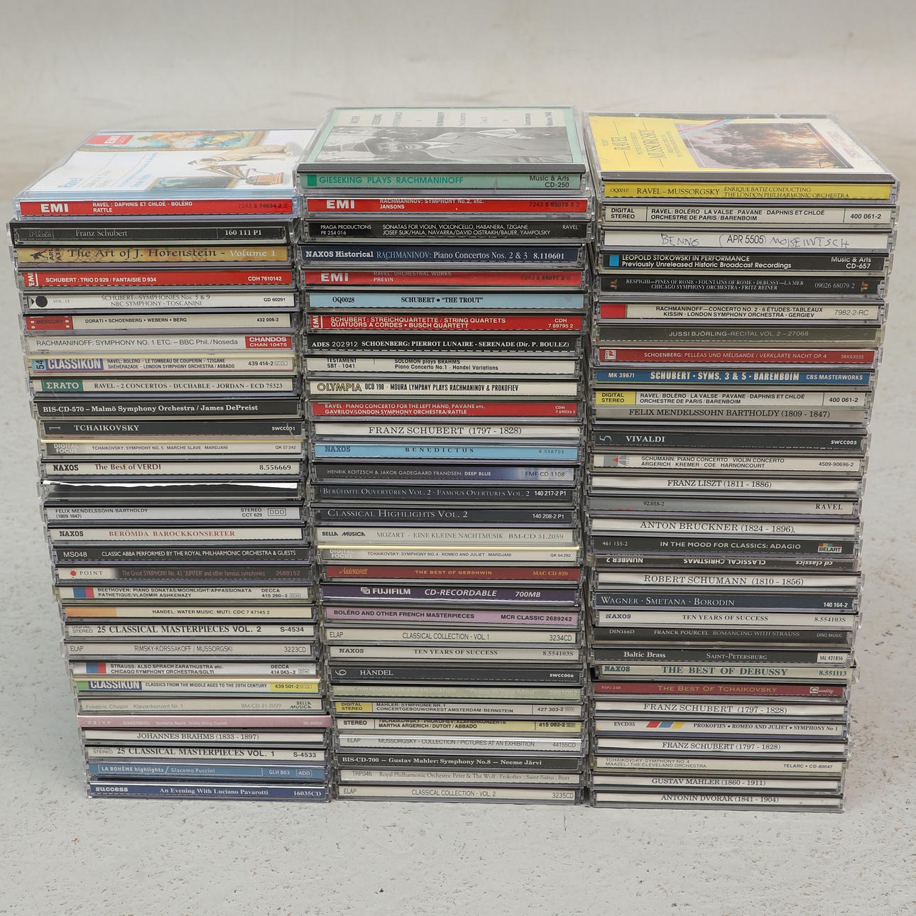 CDs, party, classical music.