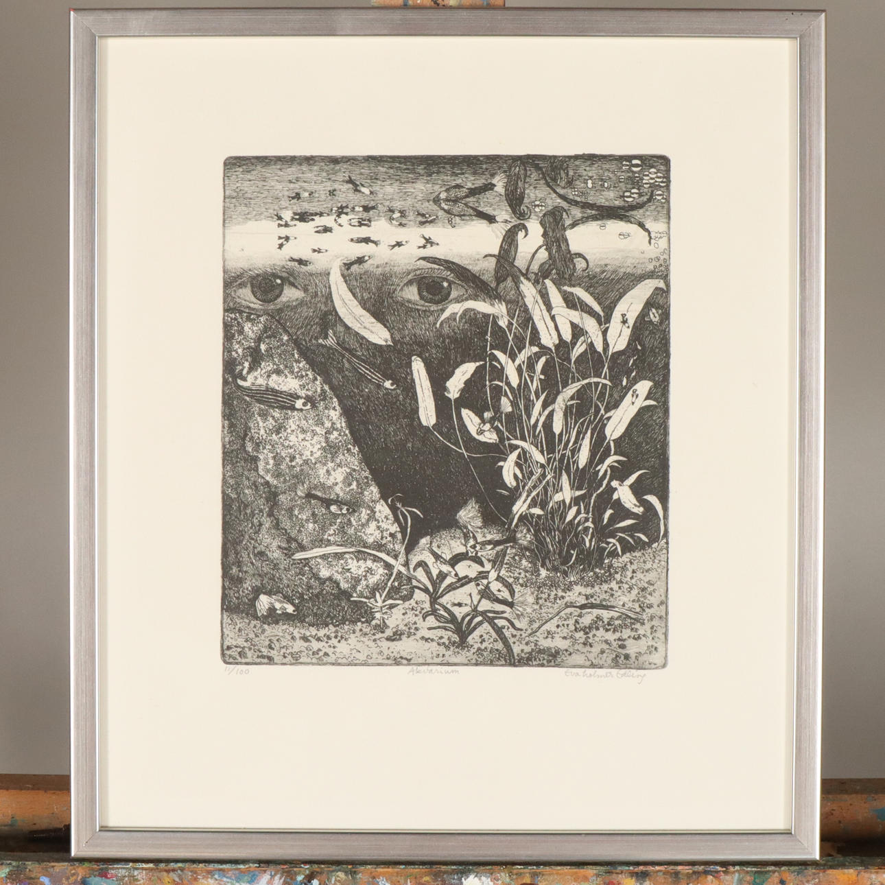 EVA HOLMÉR-EDLING. ETCHING, signed and numbered.