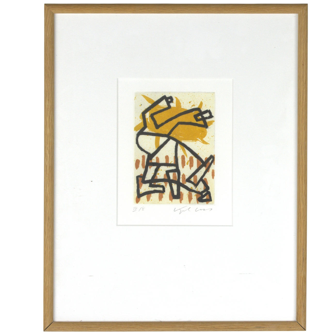 KJELD ULRICH JÖRGENSEN. Lithograph, IV/IX, composition, signed.