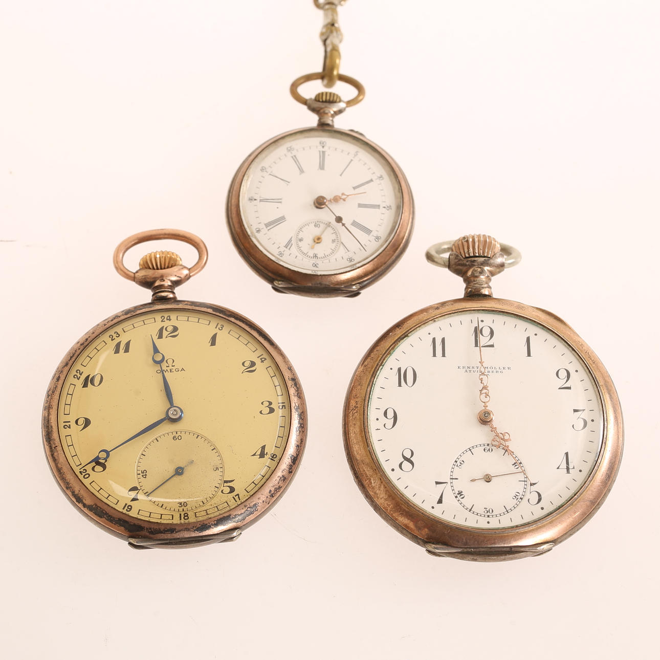 FICKUR, 3 stycken, silver.