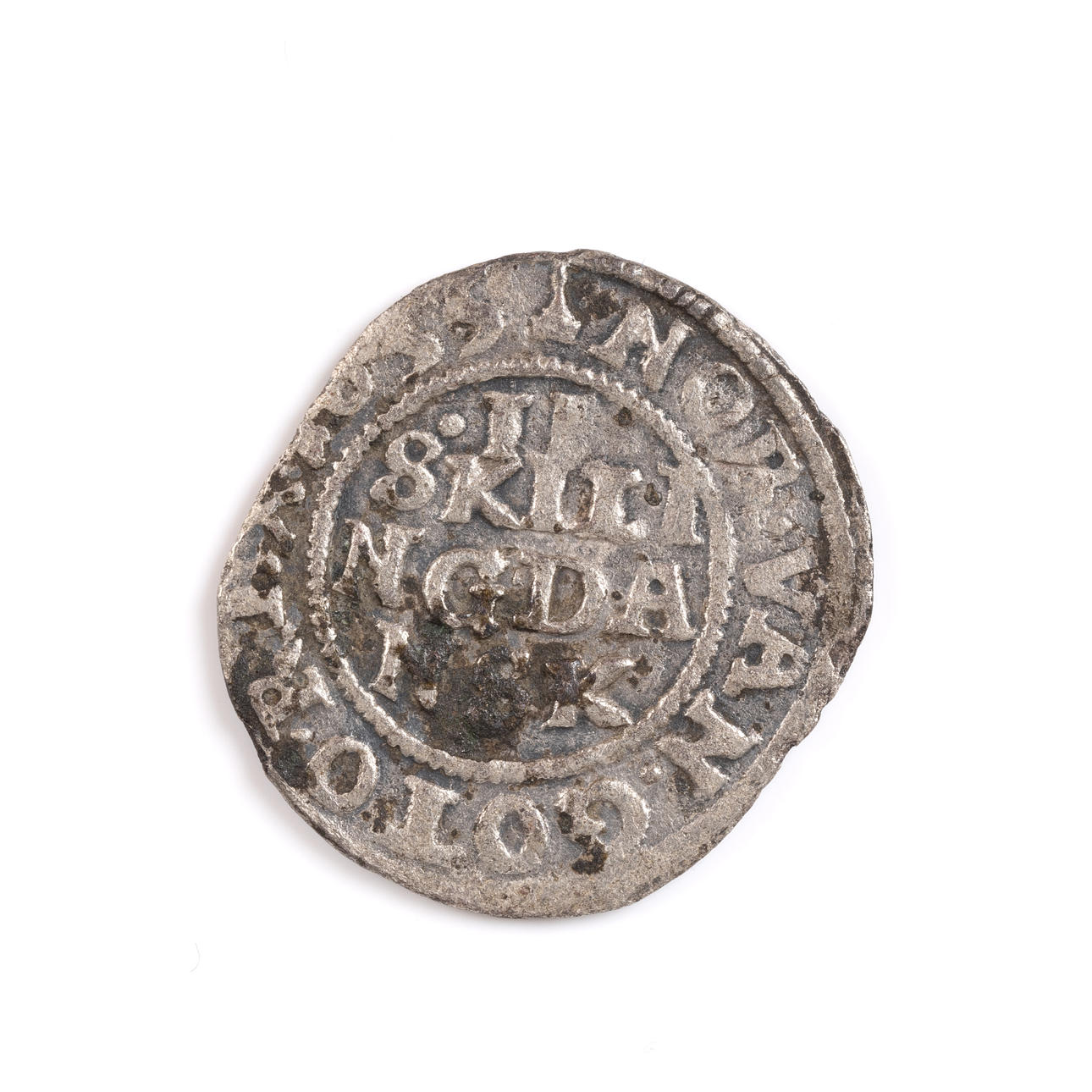 SILVER COIN, 2 Skilling, Norway, 1655.