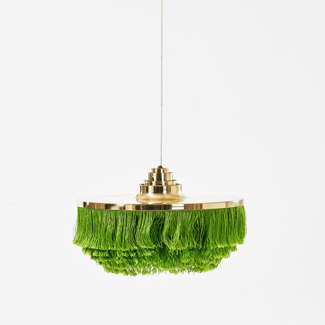 HANS-AGNE JAKOBSSON. Deckenlampe, Messing, Markaryd, mit Etikett.