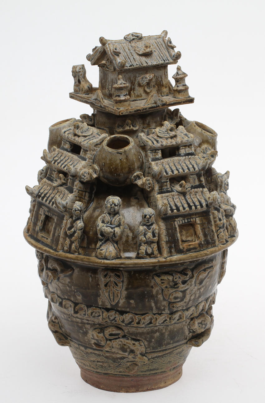 OBJEKT med dekorationer, keramik, Kina.