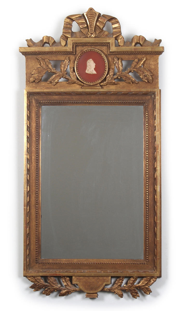 A Gustavian-style mirror, 20th century.