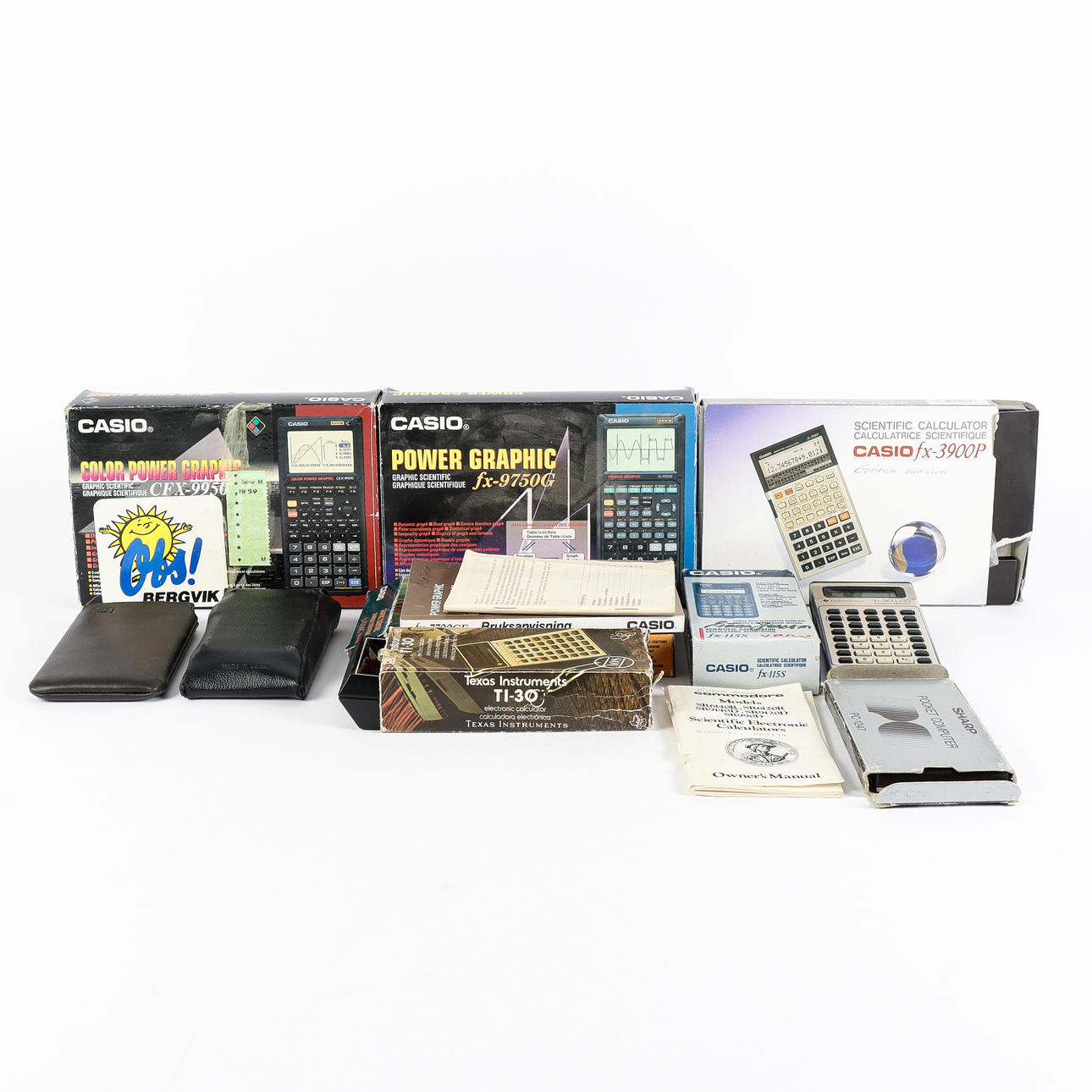 CALCULATORS & PDAs late 20th century.