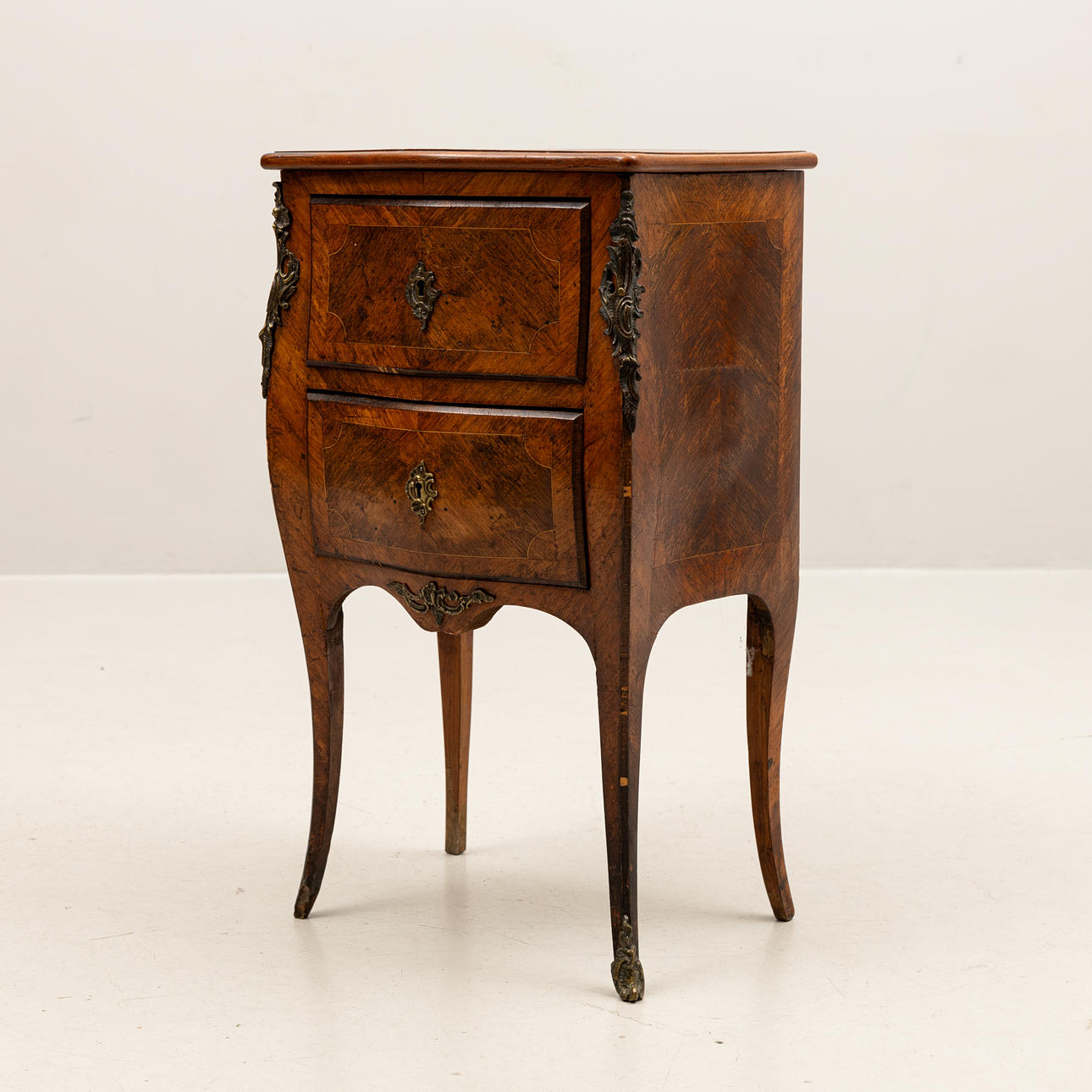 Chest of drawers, with two drawers, Rococo style, 19th/20th century.