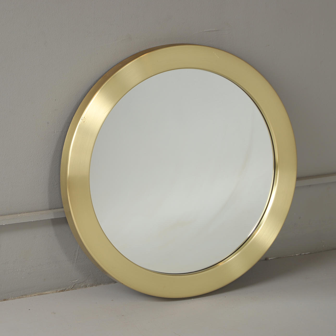 A brass mirror, Glass Master, Markaryd, mid 20th century.