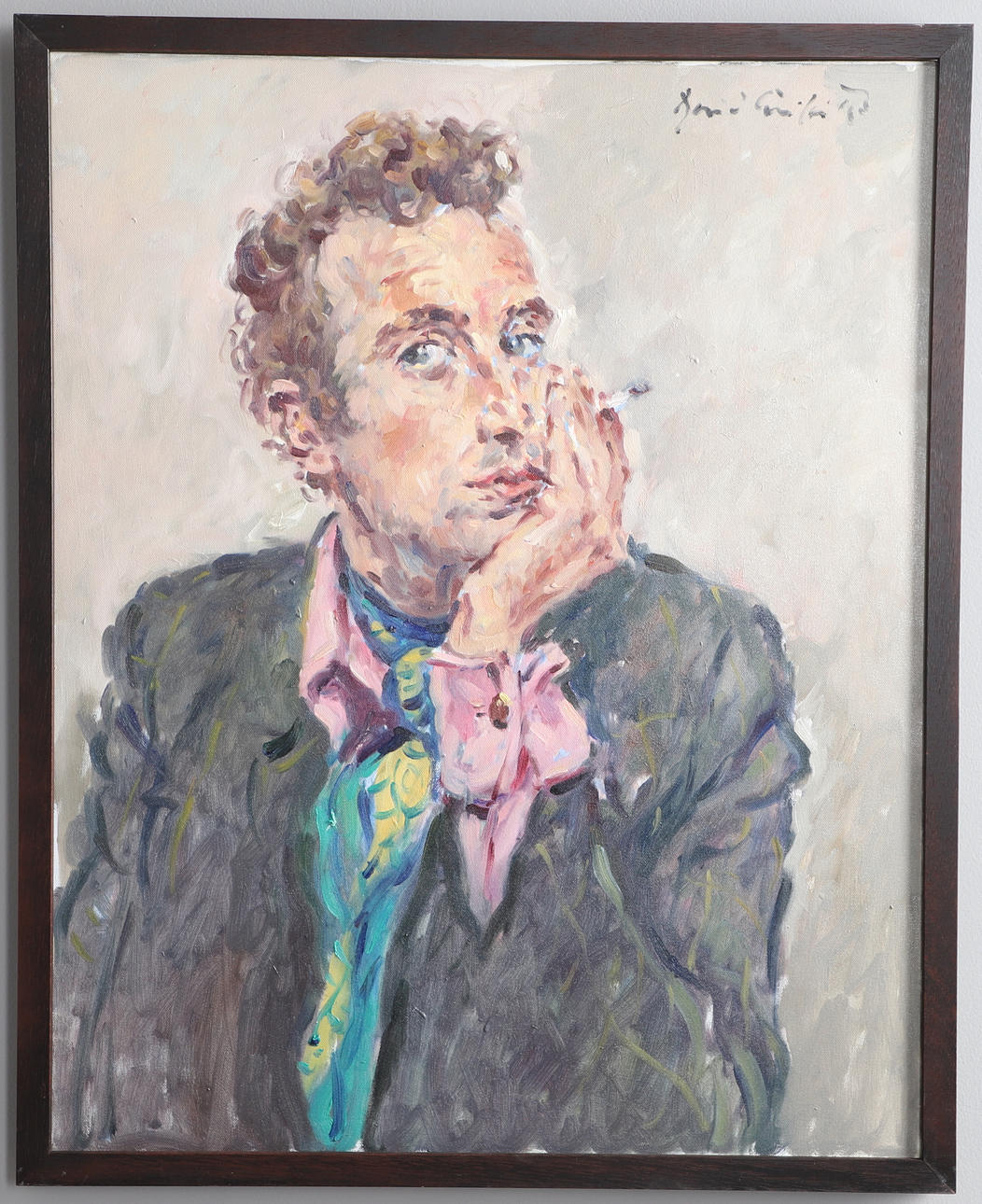 DAVID GRIFFITHS, M.B.E. (B. 1939). PORTRAIT OF PATRICK PROCTOR.