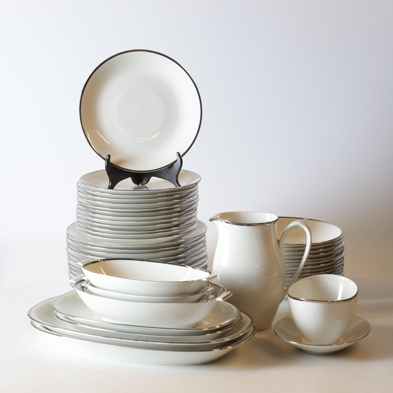 A 47-piece tableware set, “Platina”, Rörstrand, 20th century.