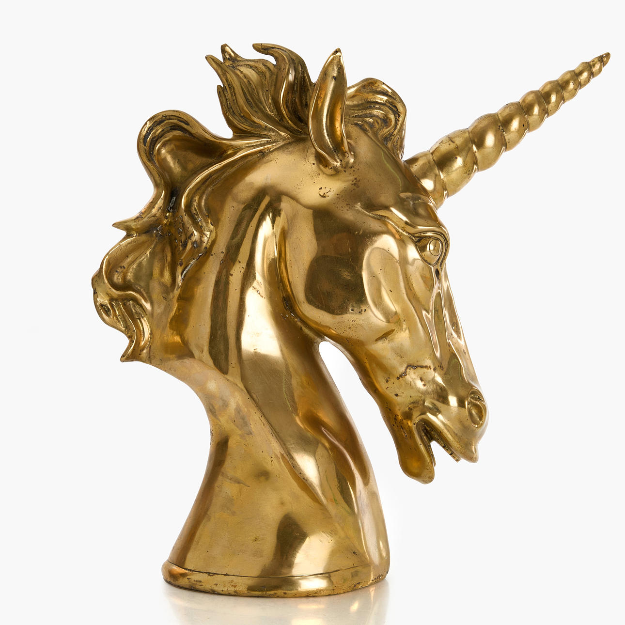 ANDREAS WARGENBRANT. “I'm all yours” sculpture, unicorn, badge marked W and numbered 22/50, brass.