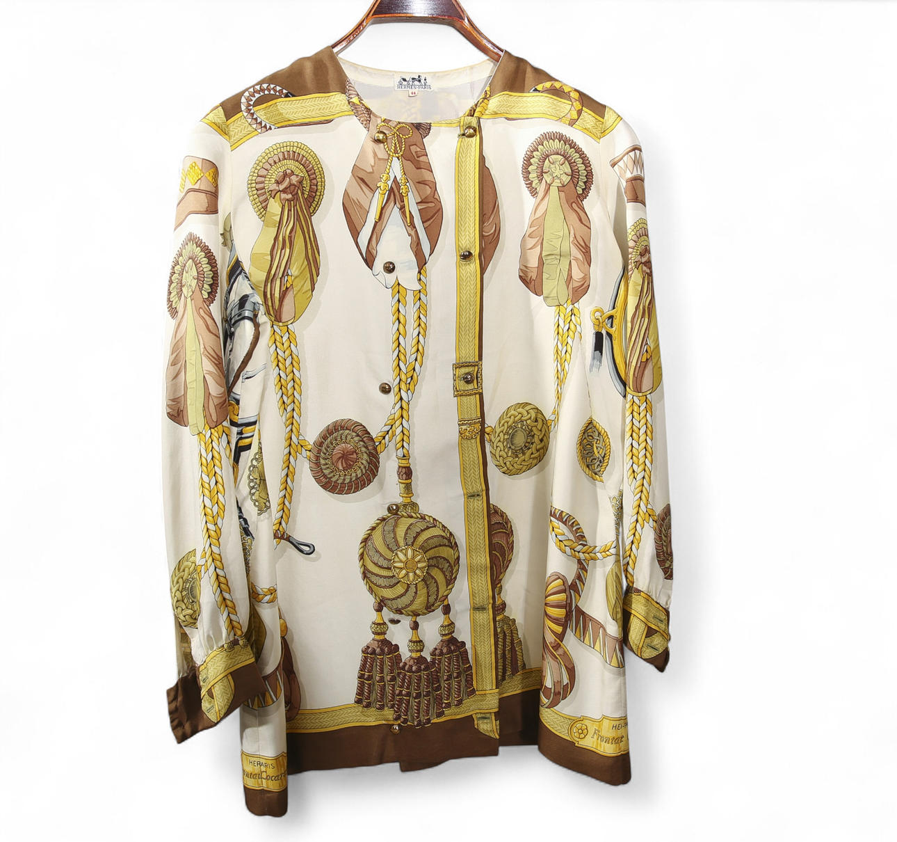 BLUSE, Hermes, størrelse 44, siden.